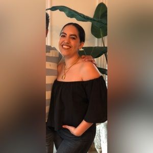 Glamorous Off The Shoulder Crop Top